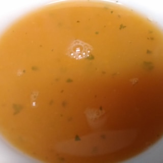 人参と玉葱のバジル風味のスープ